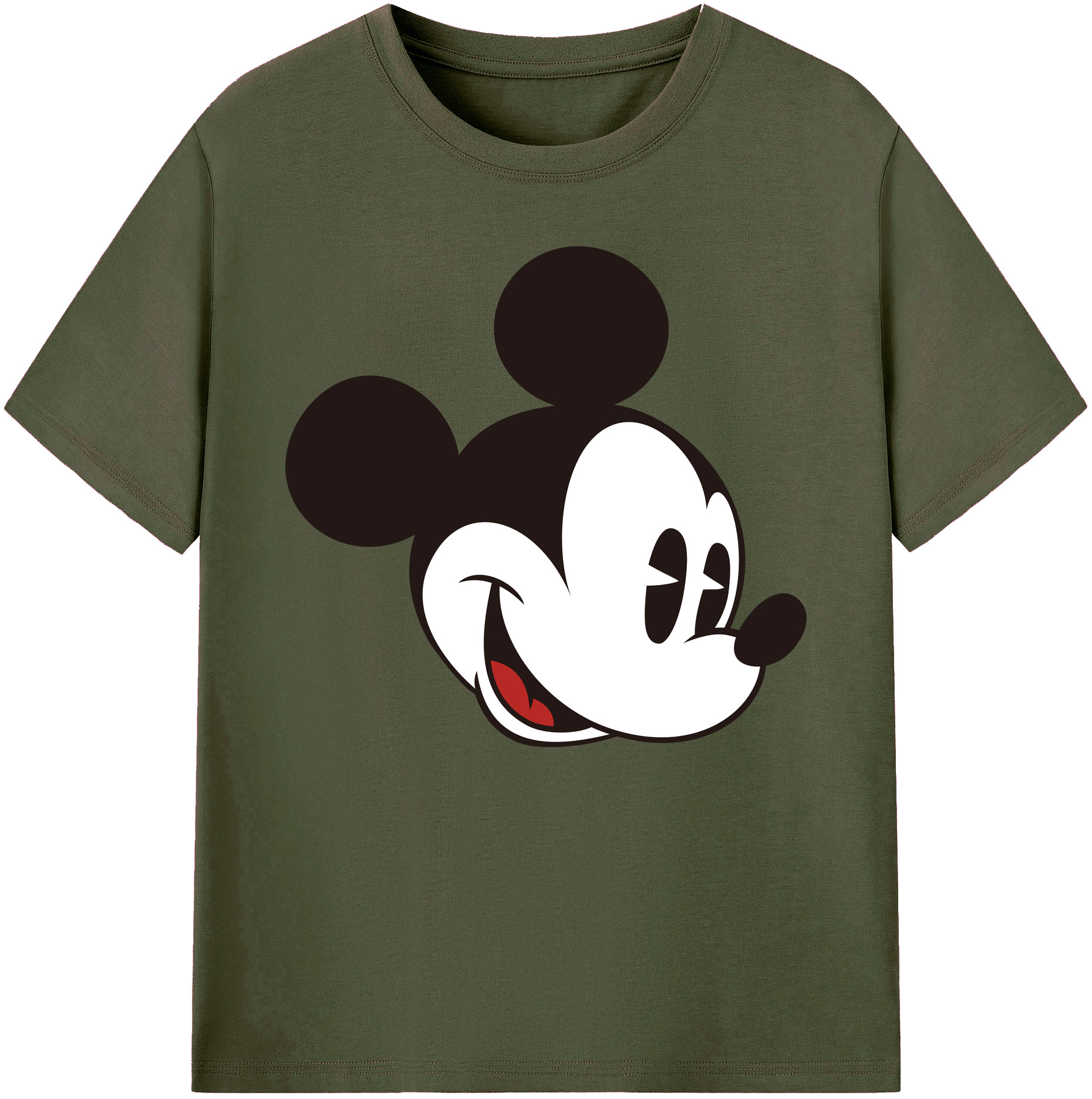 ミッキーマウス Mickey Mouse 綿100％ メンズ半袖Tシャツ｜肌触りやわらか＆通気性